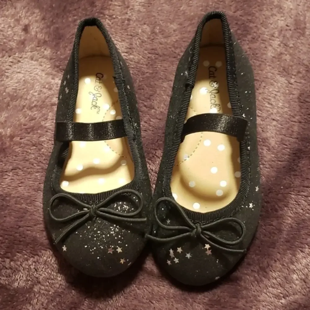 Cat‎ and Jack Sparkly Star Ballet Shoes